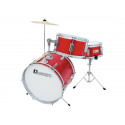 Dimavery - JDS-203 Kids Drum Set, red