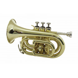 Dimavery - TP-300 Bb Pocket Trumpet, gold 1
