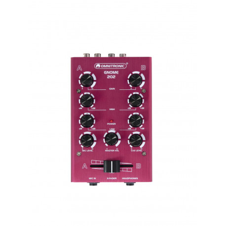 Omnitronic - GNOME-202 Mini Mixer red 1