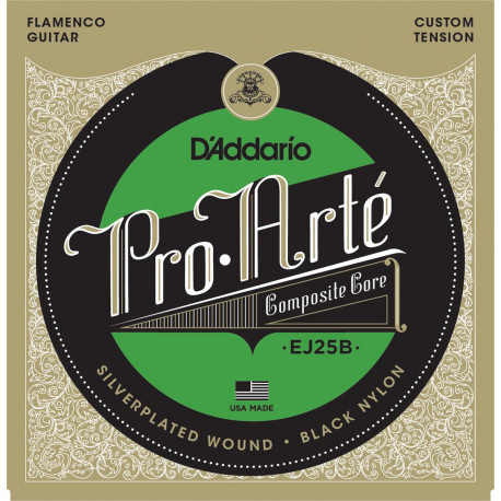 D'addario - EJ25B Composites Flamenco Black Nylon 1