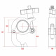 BeamZ - BC50-250Q Garra de gancho Slimline 250kg Alu 151.423 4