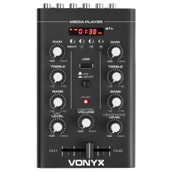 Vonyx - STM500BT Mezclador 2 canales, BT, MP3, Display 172.974 1