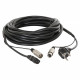 Skytec - Audio Combi Cable Schuko - XLR F / IEC F - XLR M 20m 176.649 1