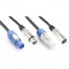 Skytec - Ligero Combi Cable Alimentacion B - XLR M/ Alimentacion A - XLR F 2m 176.722 1