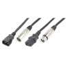 Skytec - Ligero Combi Cable IEC M - XLR M / IEC F - XLR F 5m 176.741 1