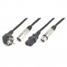 Skytec - Ligero Combi Cable Shuko - XLR M / IEC F - XLR F 10m 176.747 1