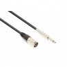 Vonyx - Cable XLR Macho-Jack 6.3 Mono (1.5m) 177.730 1
