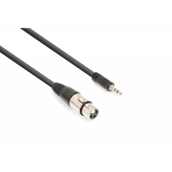 Vonyx - Cable XLR Hembra-Jack 3.5 Stereo (0.5m) 177.748 1