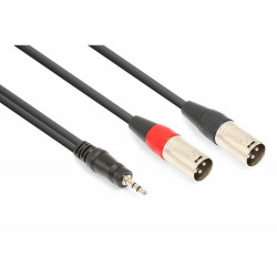 Vonyx - Cable 2x XLR Macho - 3.5mm Stereo 1.5m 177.750 1