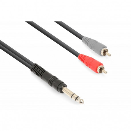 Vonyx - Cable 6.3mm Stereo- 2 RCA Macho 1.5m 177.760 1