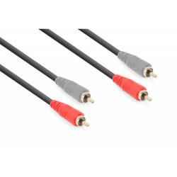 Vonyx - Cable 2x RCA Macho - 2x RCA Macho 1.5m 177.784 1