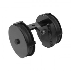 Showtec - Eurotrack - Double Wheel Pulley - 85mm - Black 1