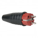 Showtec - Rubber Schuko 230V/240V CEE7/VII Connector Male