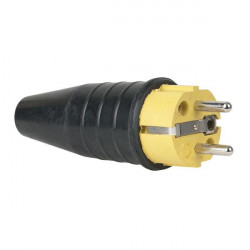 Showtec - Rubber Schuko 230V/240V CEE7/VII Connector Male 1