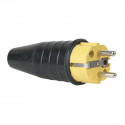 Showtec - Rubber Schuko 230V/240V CEE7/VII Connector Male