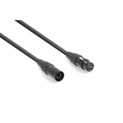 Skytec - Cable convertidor DMX 3-pin Hembra- DMX 5-pin Macho 177.944 1