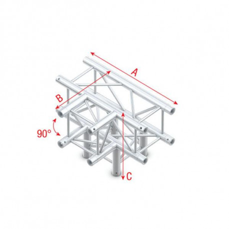 Showtec - T-Cross + Down 4-way 1