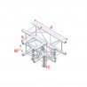 Showtec - T-Cross + Down 4-way 1