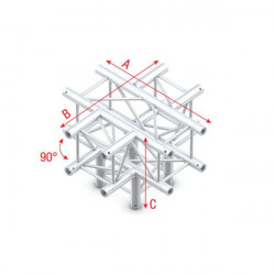 Showtec - Cross + Down 5-way 1