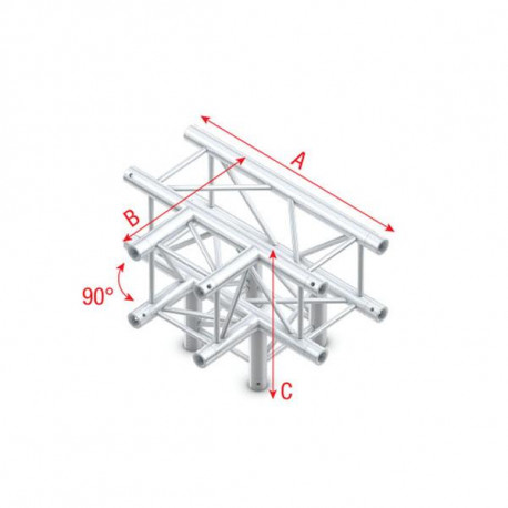 Showtec - T-Cross + Down 4-way 1