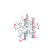 Showtec - T-Cross + up/down 5-way 1