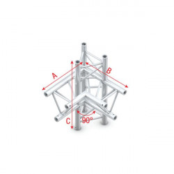 Showtec - Corner 90° up/down, left 1