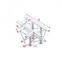 Showtec - T-Cross + down 4-way