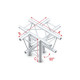 Showtec - Cross + down 5-way, apex down 1