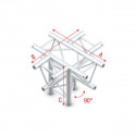 Showtec - Cross + down 5-way, apex down