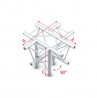 Showtec - Cross + down 5-way, apex down 1