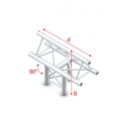 Showtec - T-Cross vertical 3-way, apex up 1