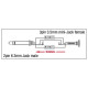 Dap Audio - XGA10 - Jack/M mono > Mini Jack/F, 90° 2
