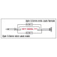 Dap Audio - XGA43 - Mini Jack/M mono > Mini Jack/F 2