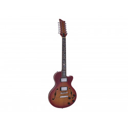 Dimavery - LP-612 E-Guitar, flamed sunburst 1
