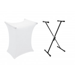 Dimavery - Set SVT-1 Keyboard Stand + Cover white 1
