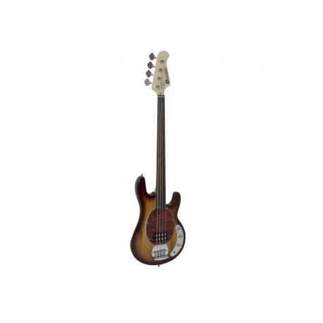 Dimavery - MM-501 E-Bass, fretless, tobacco 1