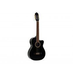 Dimavery - CN-600E Classical guitar, schwarz 1