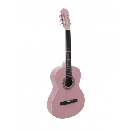 Dimavery - AC-303 Classical Guitar, pink 1