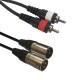 Accu-cable - AC-2XM-2RM/1,5 2x XLR male/2 x RCA 1,5m 1
