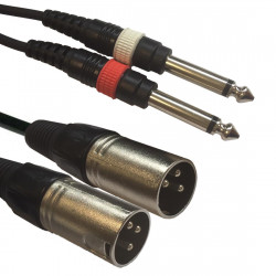 Accu-cable - AC-2XM-2J6M/5 2x XLR male to 2x 6,3 Jack 1