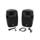 Omnitronic - XFM-212AP Active 2-Way Speaker Set with Wireless Microphone 1