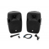 Omnitronic - XFM-212AP Active 2-Way Speaker Set with Wireless Microphone 1