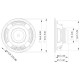 Lavoce - WSN061.52 6.5" Woofer Neodymium Magnet Steel Basket Driver 6