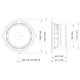 Lavoce - MSF051.22 5" Midrange-Woofer Ferrite Magnet Steel Basket Driver 6