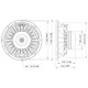 Lavoce - WAN102.50 10" Woofer Neodymium Magnet Aluminium Basket Driver 6