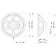 Lavoce - WSN152.50 15" Woofer Neodymium Magnet Steel Basket Driver 3