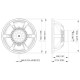 Lavoce - SAN184.02 18" Subwoofer Neodymium Magnet Aluminium Basket Driver 6