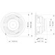 Lavoce - FAN030.71 3" Fullrange Neodymium Magnet Aluminium Basket Driver 3