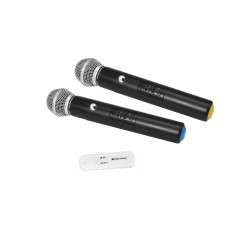 Omnitronic - UWM-2HH USB Wireless Mic Set with two Handheld Microphones 1