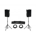 Omnitronic - Set 2x XKB-212A + Speaker Stand MOVE MK2